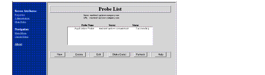 Probe List page